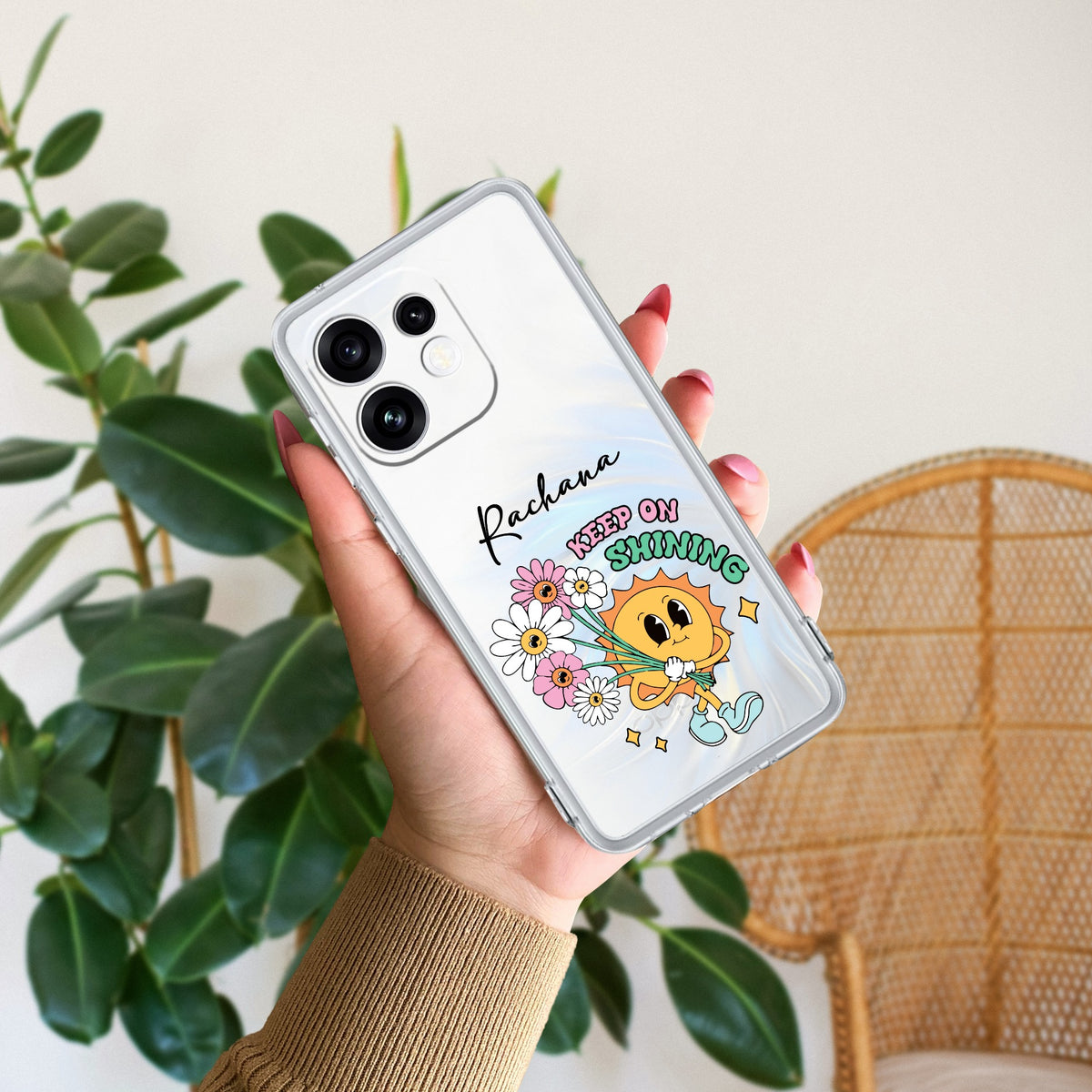 Keep Shining Customize Anti Yellow Case For Oppo Reno 16 5G