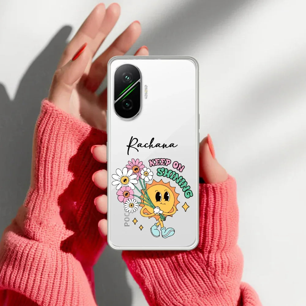 Keep Shining Customize Transparent Silicon Case For Poco - ShopOnCliQ