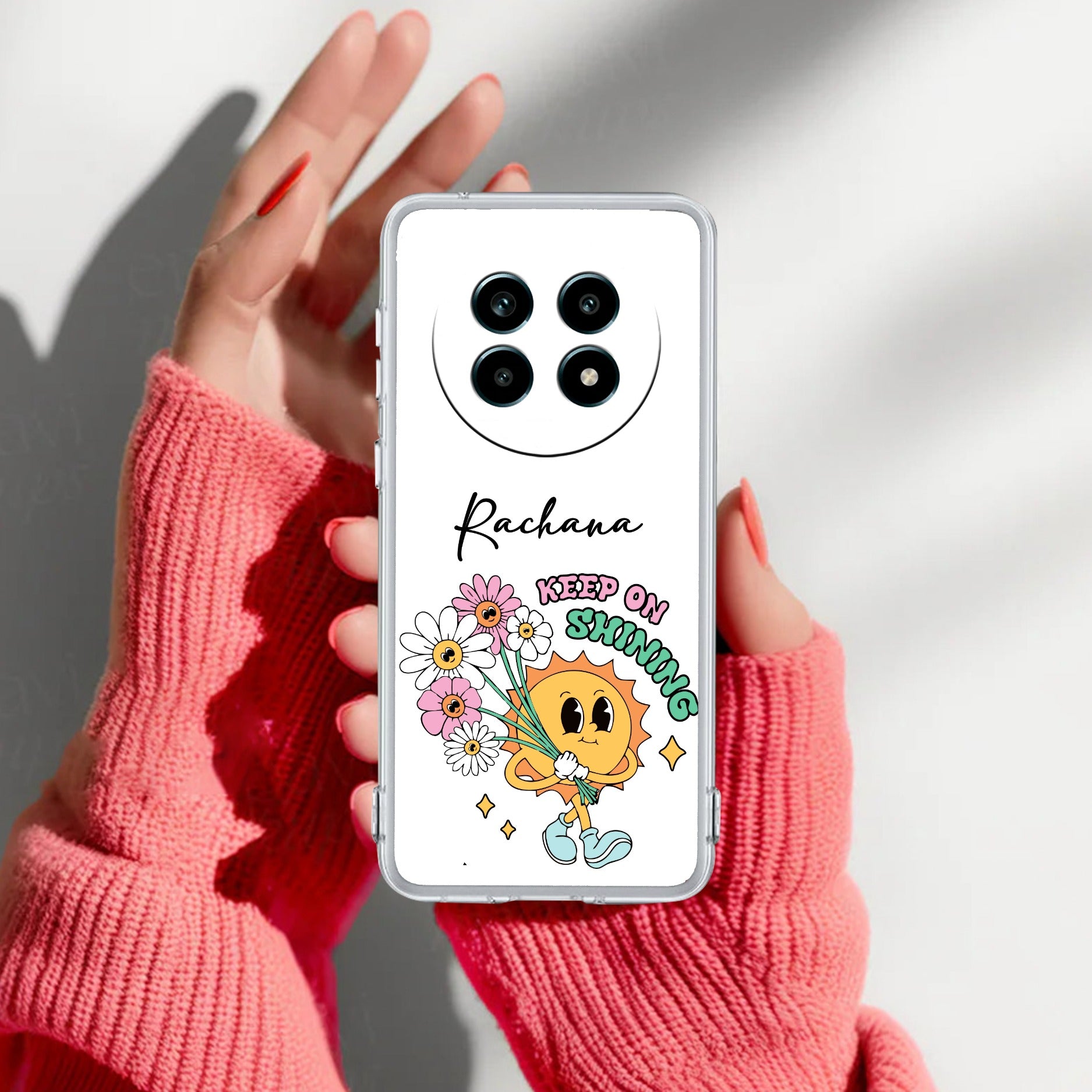 Keep Shining Customize Transparent Silicon Case For Realme 14 Pro Lite 5G