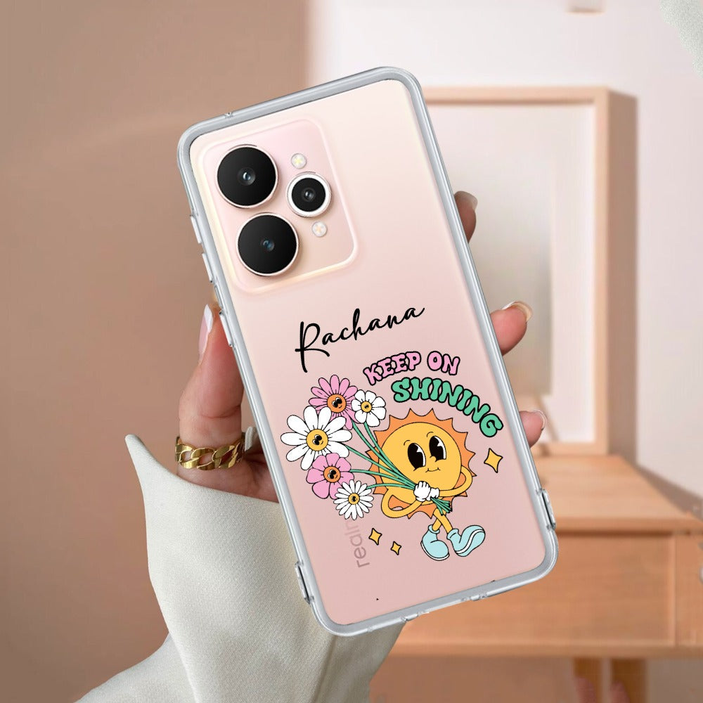 Keep Shining Customize Transparent Silicon Case For Realme/Narzo