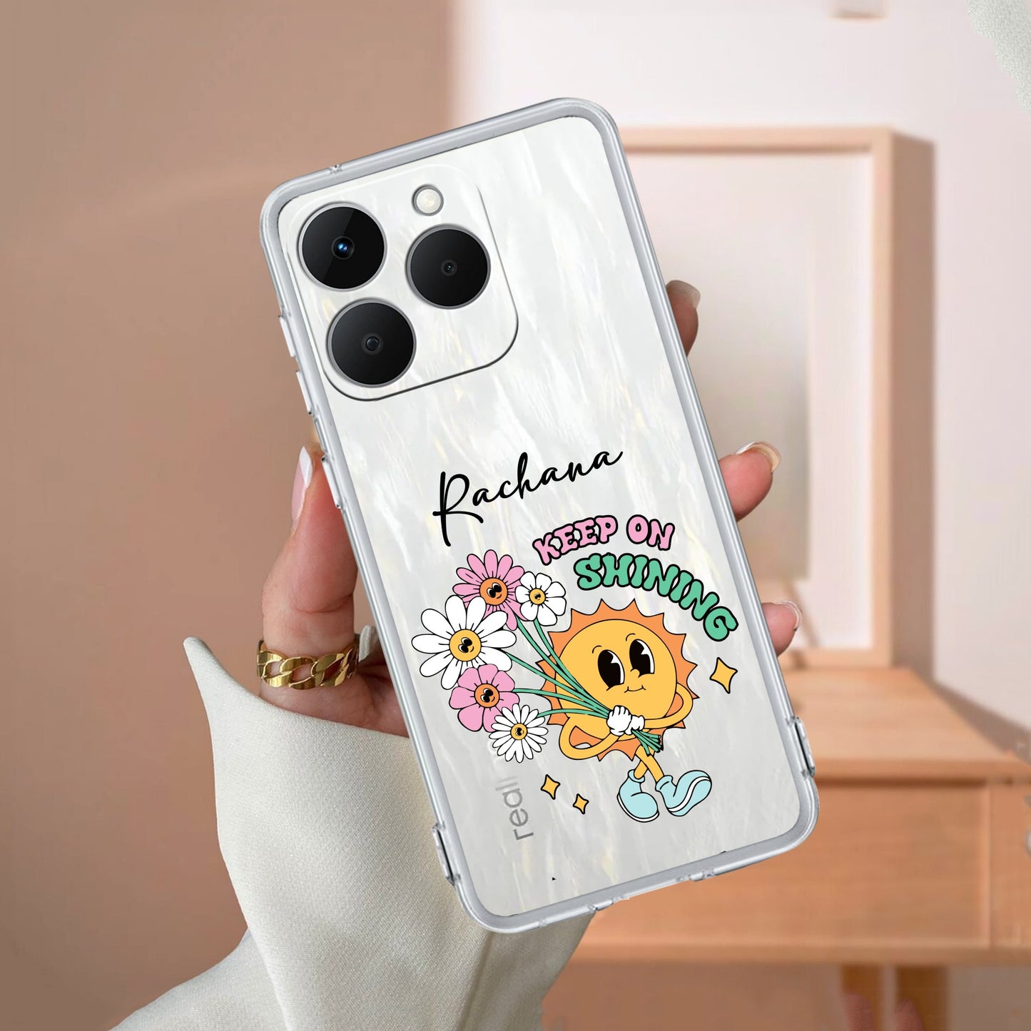 Keep Shining Customize Transparent Silicon Case For Realme/Narzo