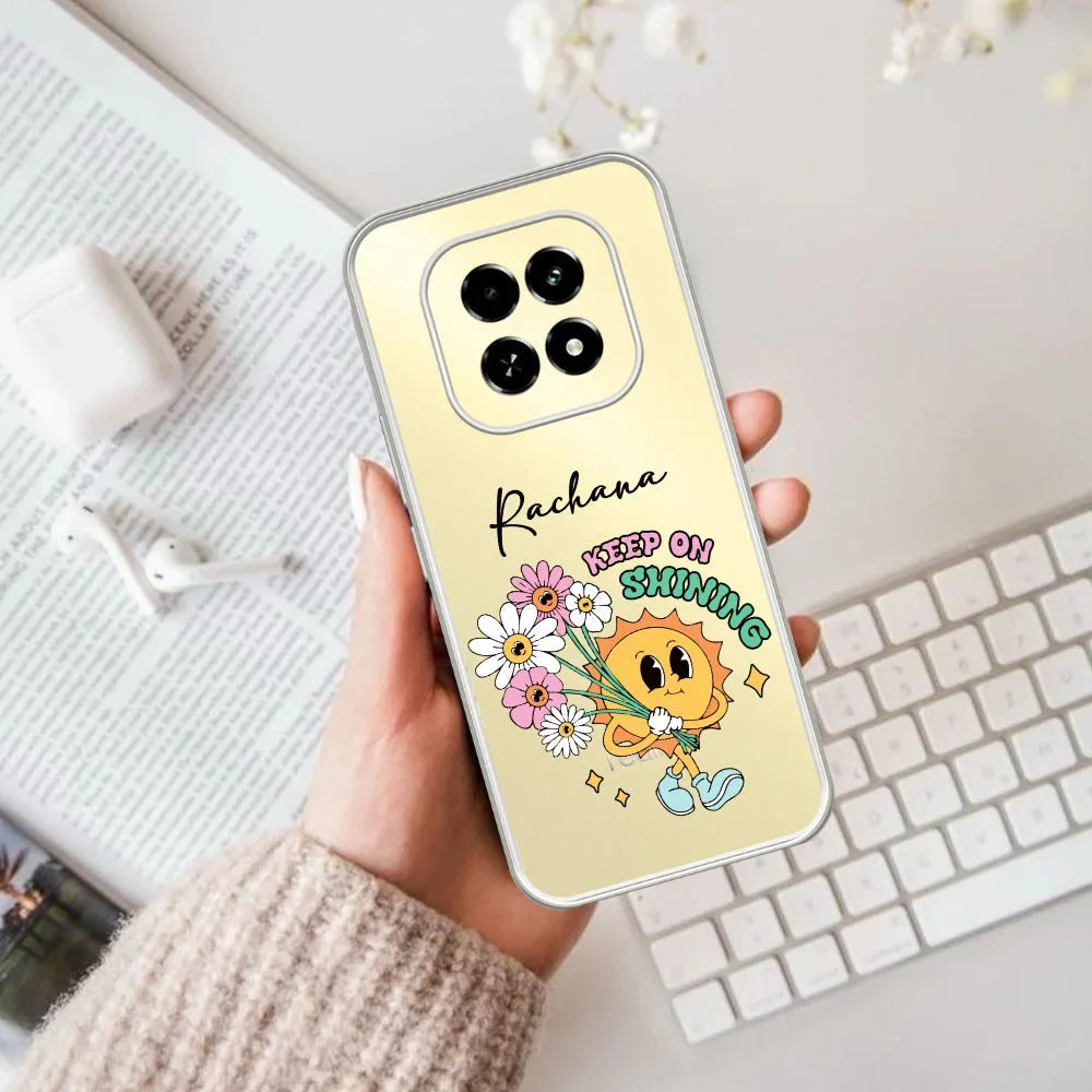 Girl With Flower Customize Transparent Silicon Case For Oppo - ShopOnCliQ