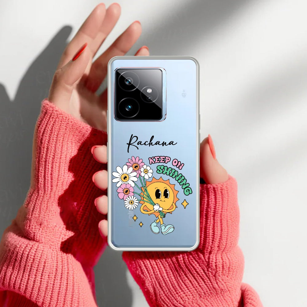 Keep Shining Customize Transparent Silicon Case For Realme/Narzo