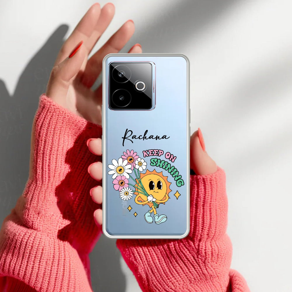 Keep Shining Customize Transparent Silicon Case For Realme/Narzo