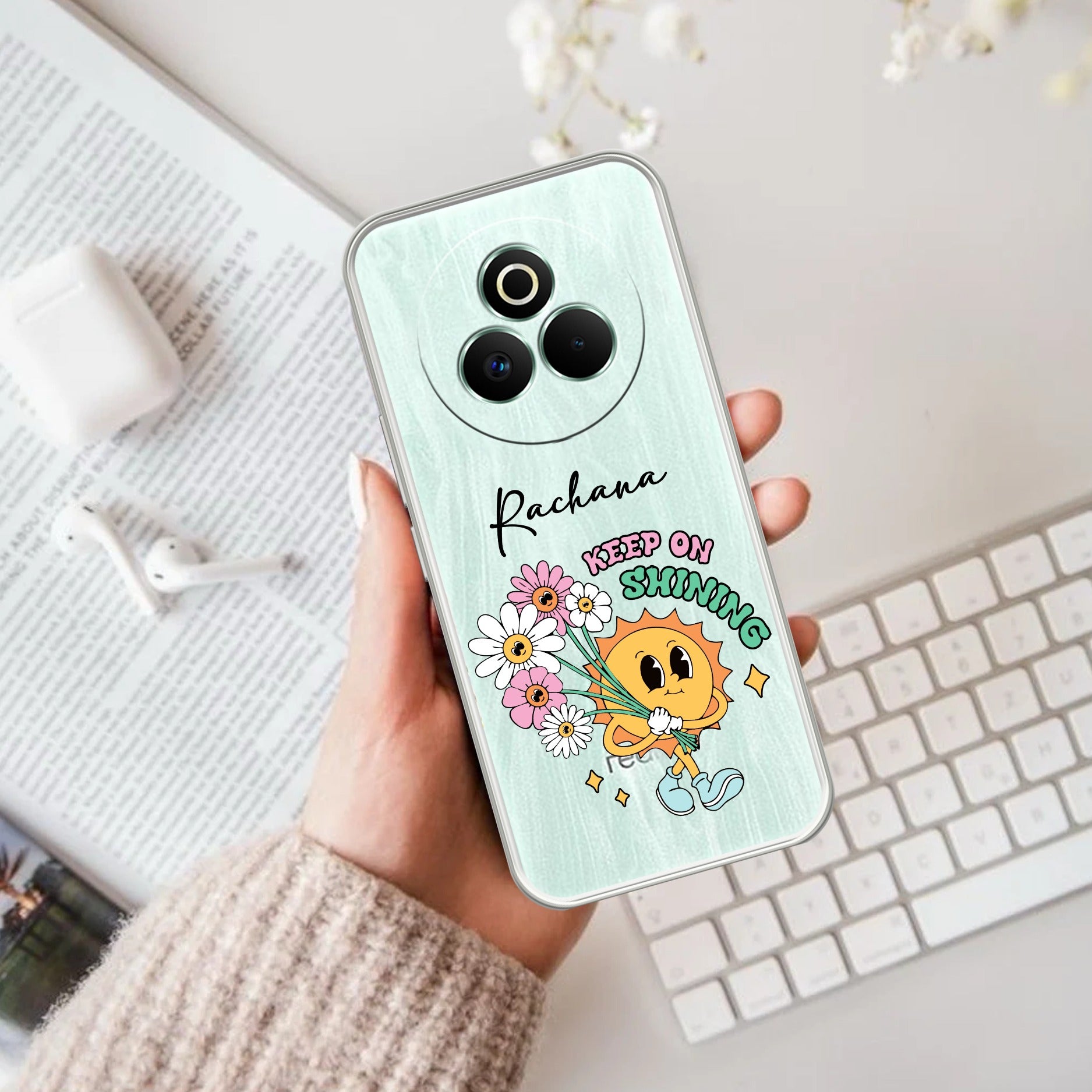 Keep Shining Customize Transparent Silicon Case For Realme P3 Pro 5G