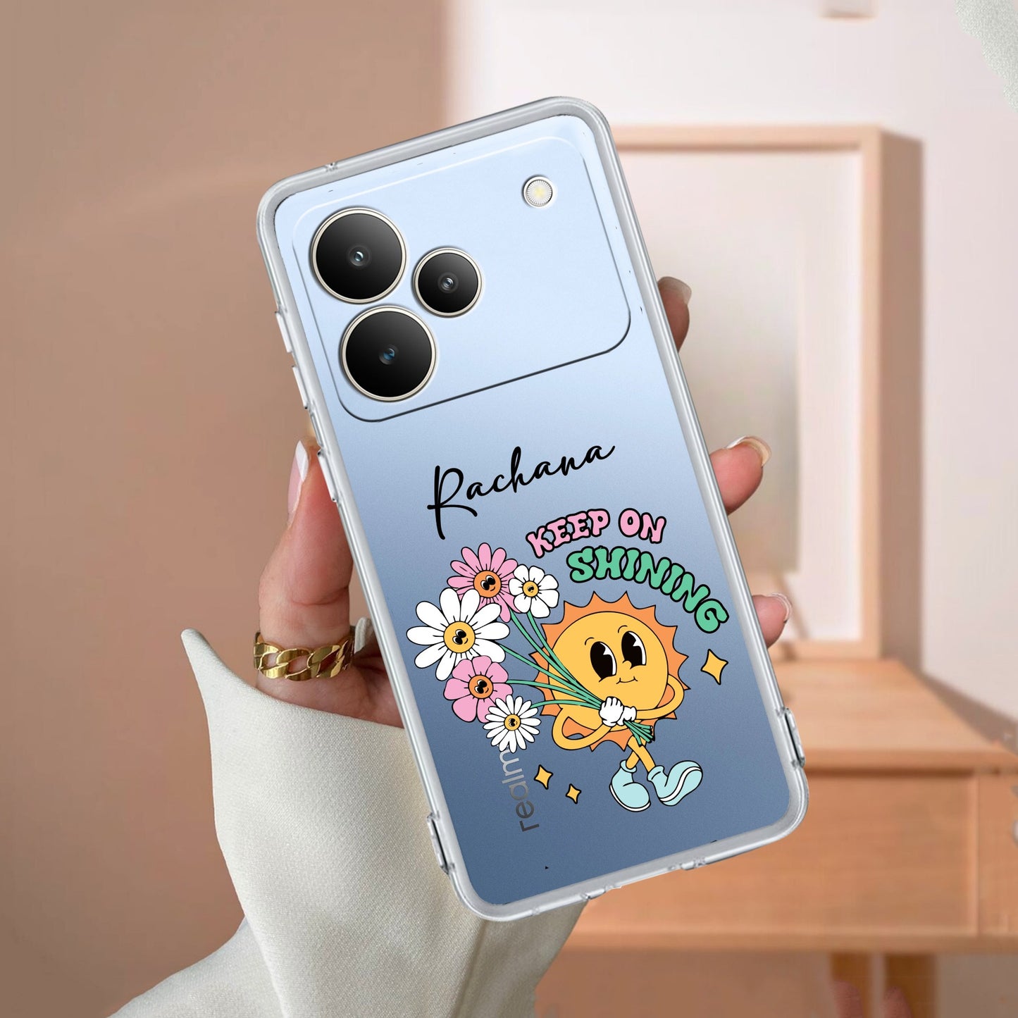 Keep Shining Customize Transparent Silicon Case For Realme/Narzo