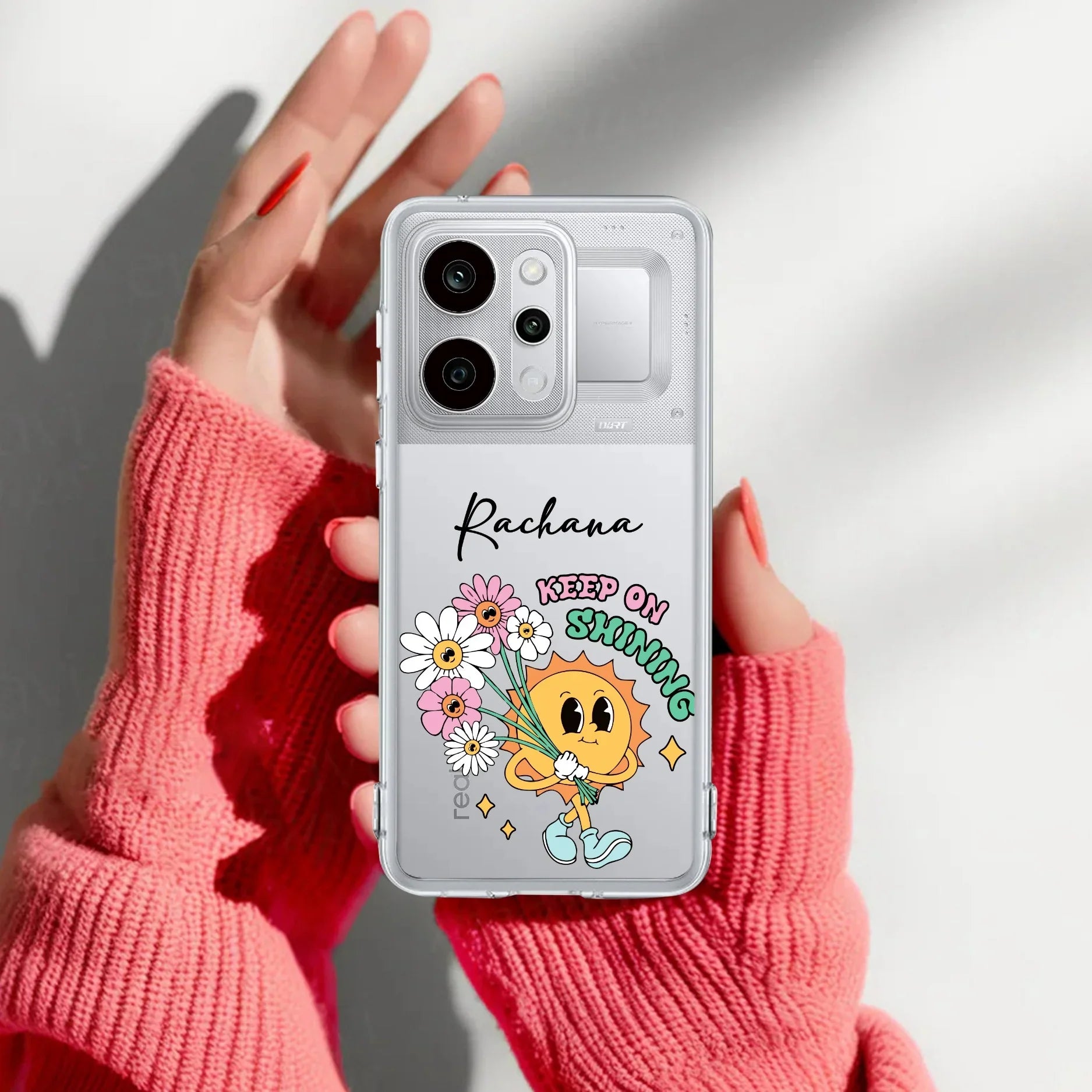 Keep Shining Customize Transparent Silicon Case For Realme Narzo 80 Lite 5G