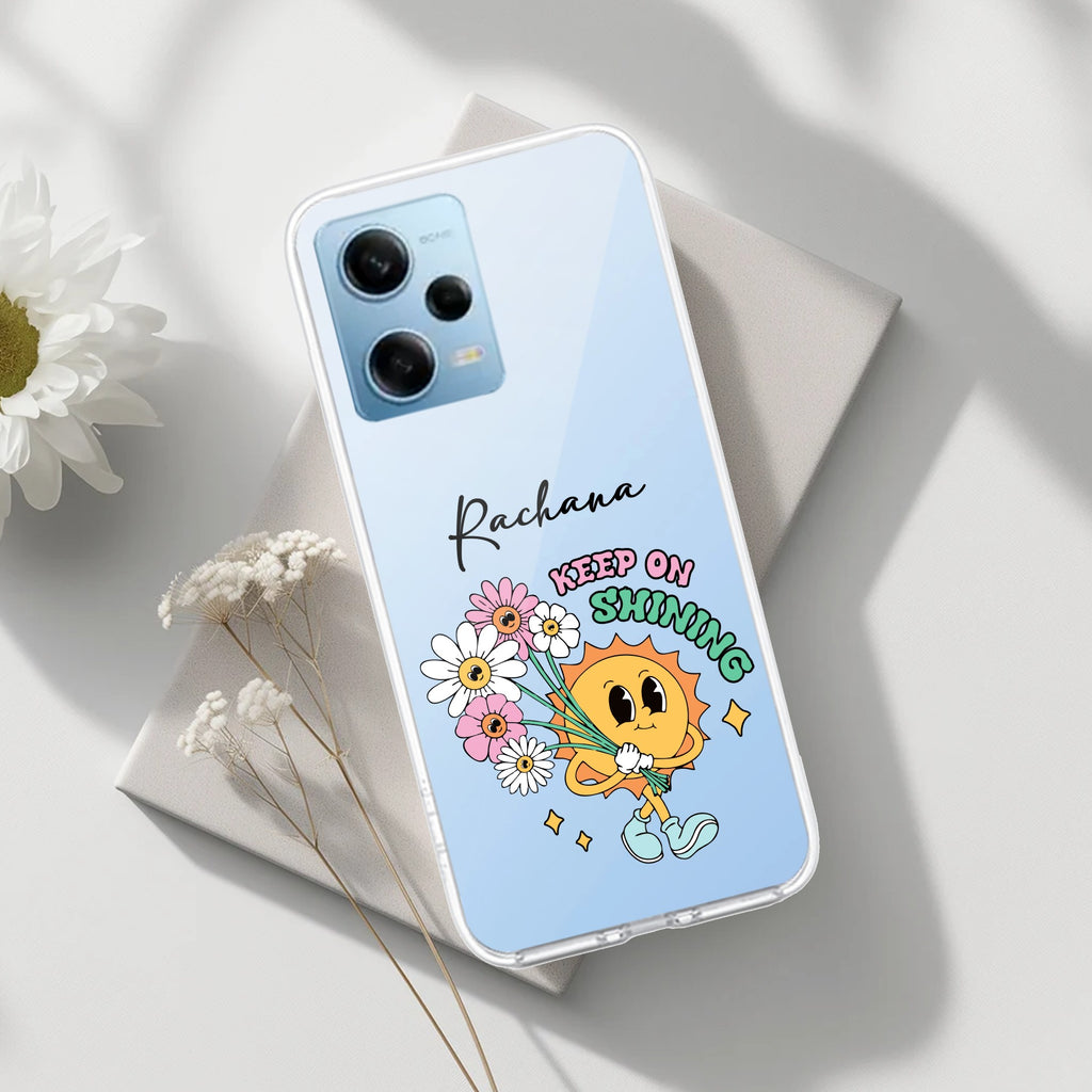 Keep Shining Customize Transparent Silicon Case For Redmi Note 12 5G