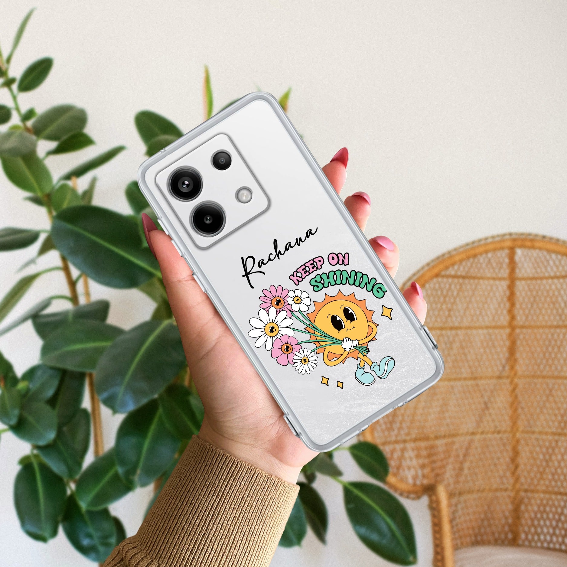 Keep Shining Customize Transparent Silicon Case For Redmi Note 13 5G