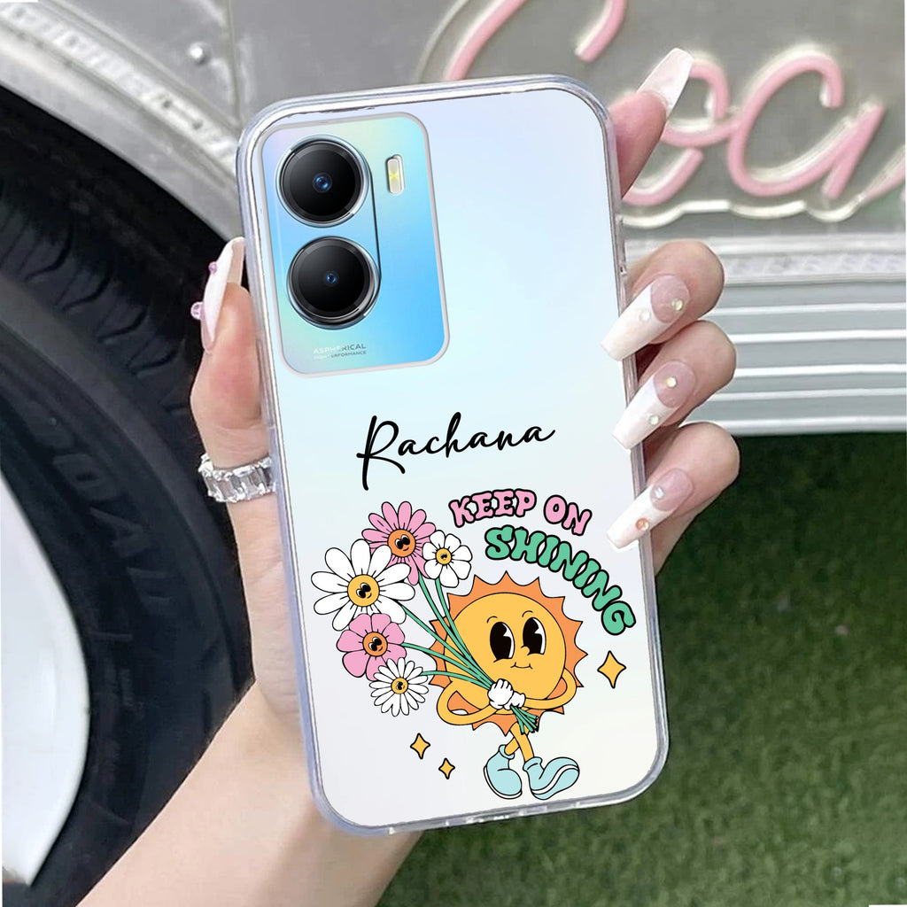 Keep Shining Customize Transparent Silicon Case For Vivo T2x 5G