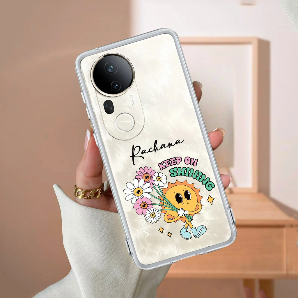 Keep Shining Customize Transparent Silicon Case For Vivo T4x 5G