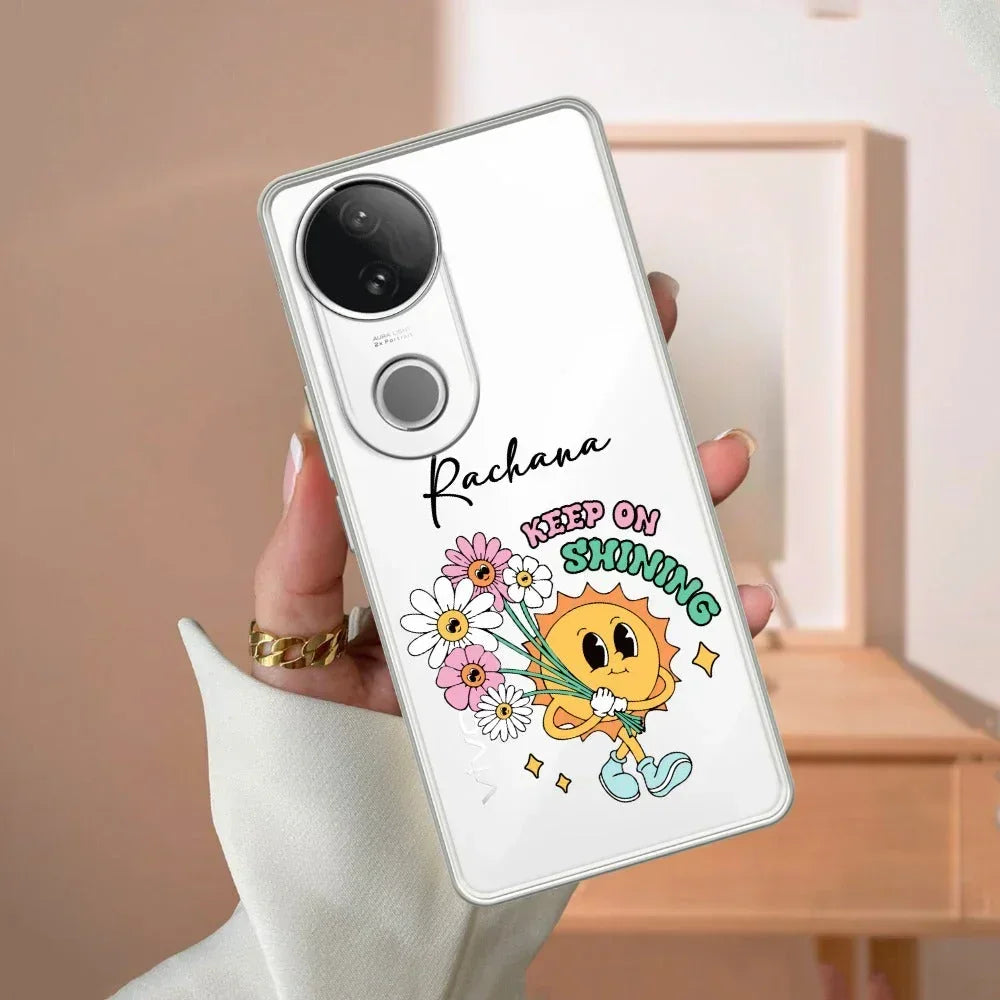 Keep Shining Customize Transparent Silicon Case For Vivo V30e 5G