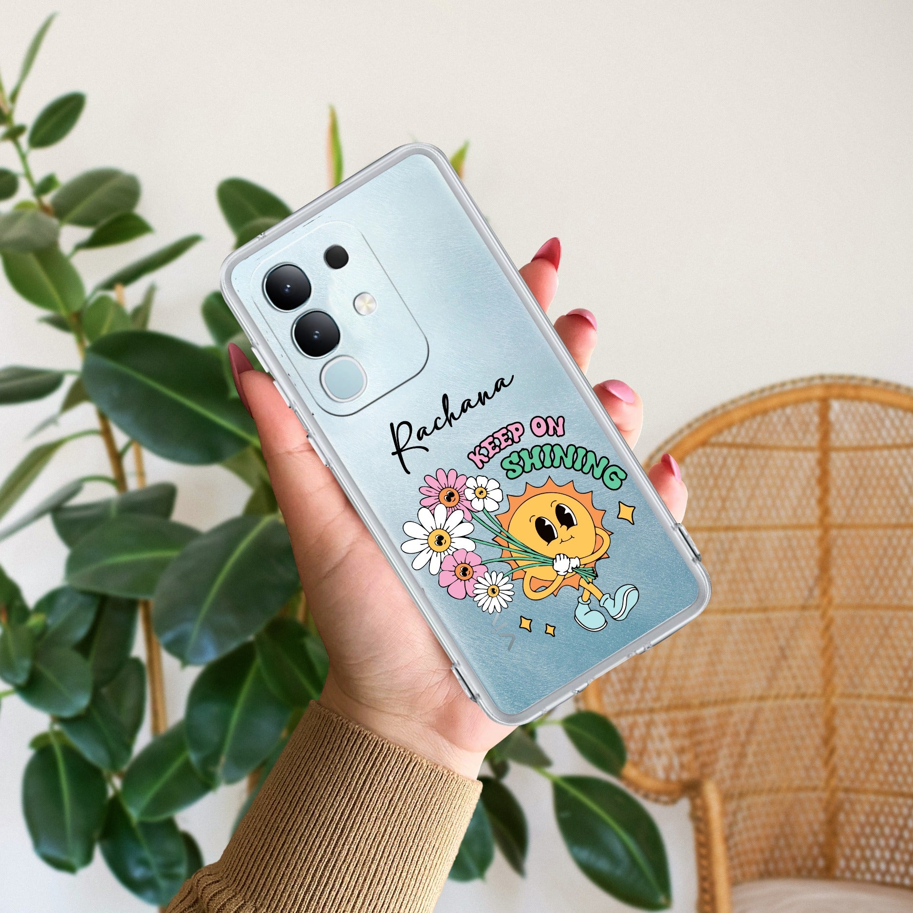 Keep Shining Customize Transparent Silicon Case For Vivo T4x 5G