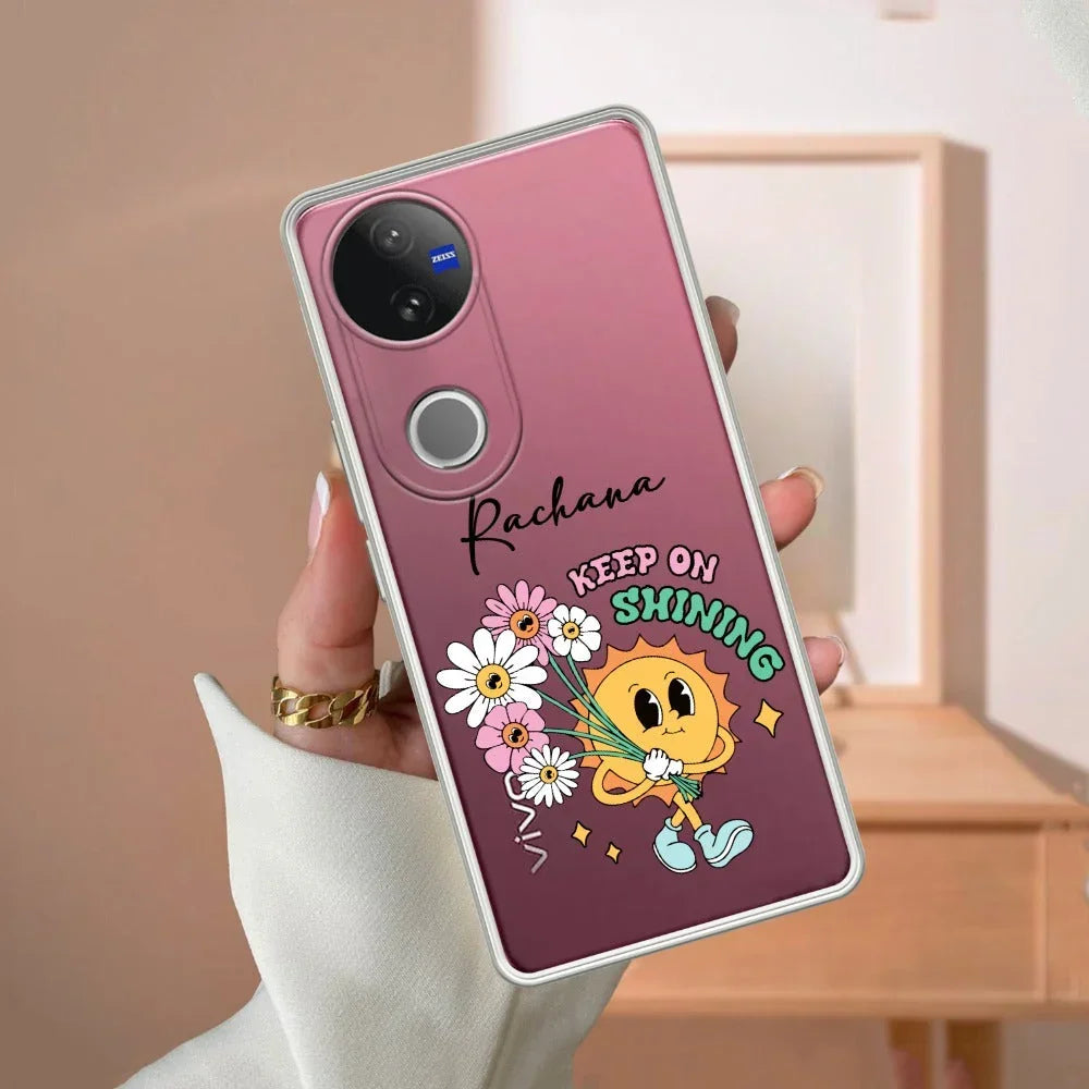 Keep Shining Customize Transparent Silicon Case For Vivo T4 Ultra 5G