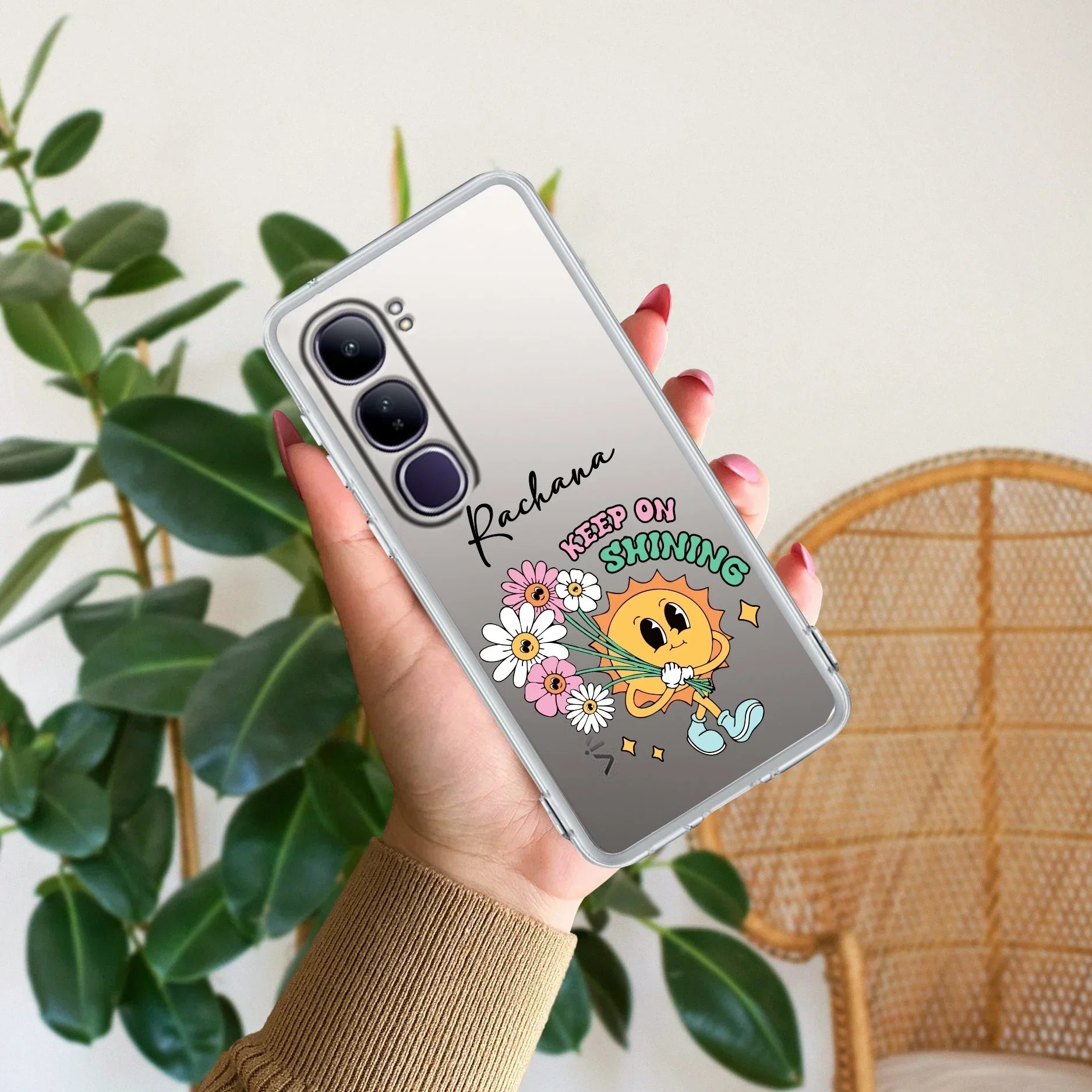Keep Shining Customize Transparent Silicon Case For Vivo Y300 5G