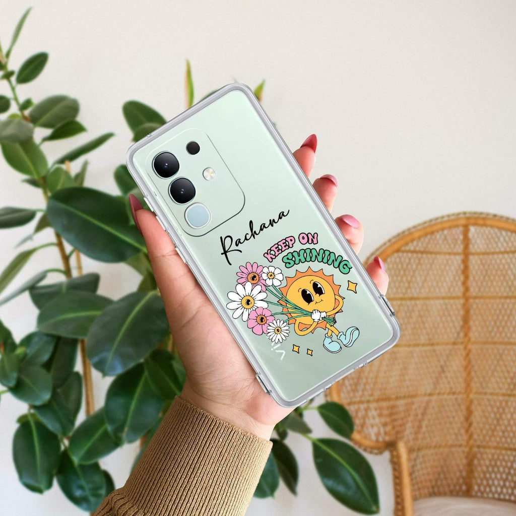 Keep Shining Customize Transparent Silicon Case For Vivo Y400 5G