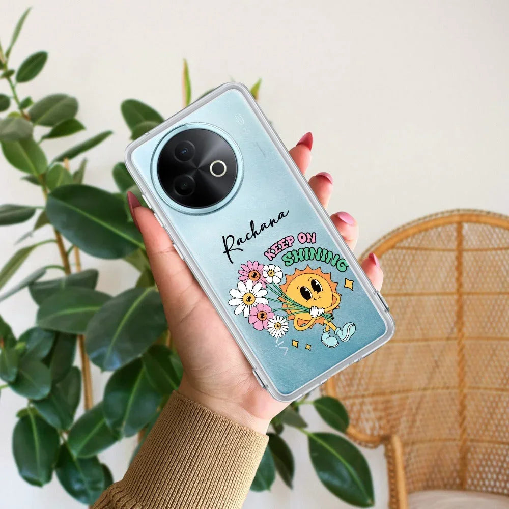 Keep Shining Customize Transparent Silicon Case For Vivo V29 5G
