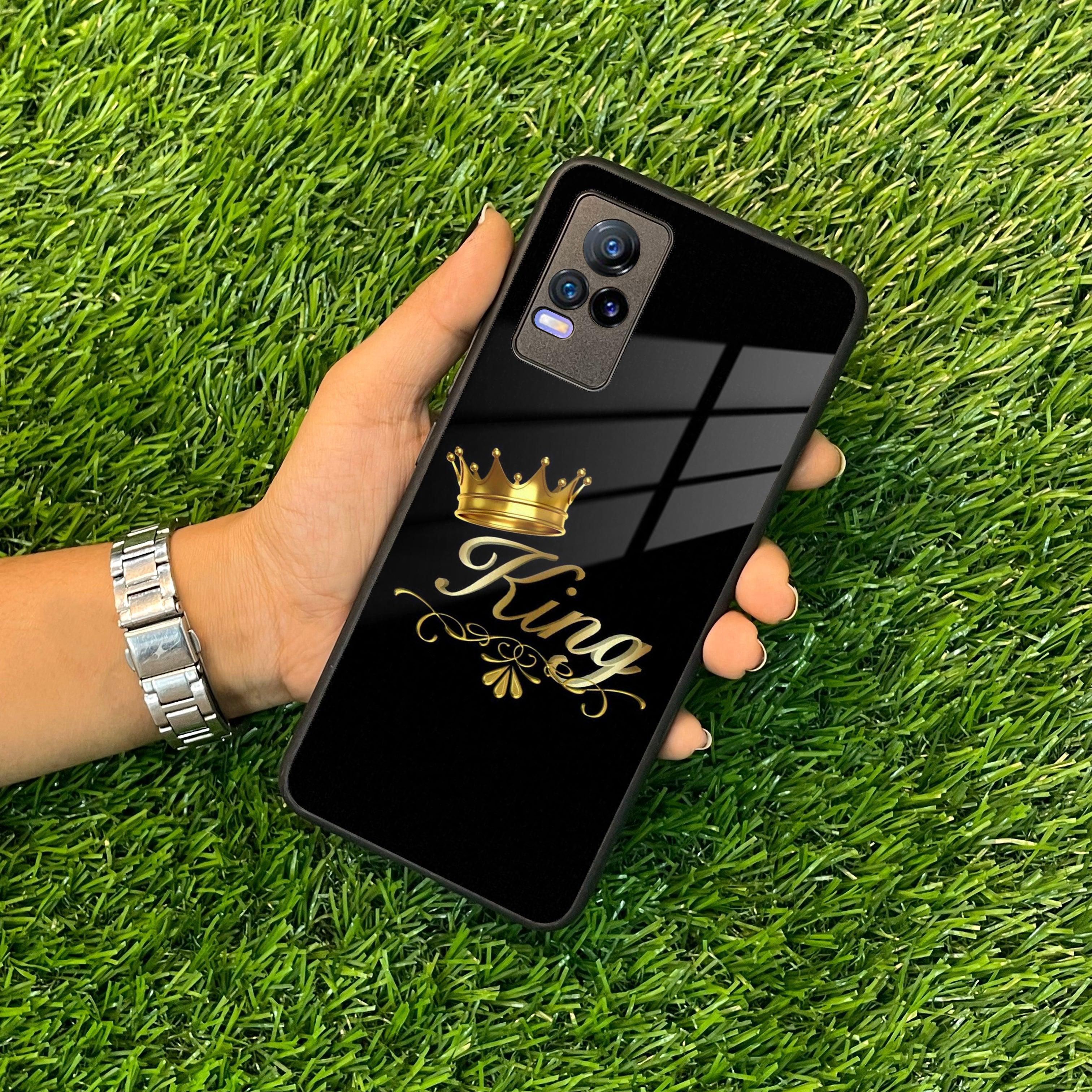 Cute King With Crown Glass Case For Vivo - ShopOnCliQ