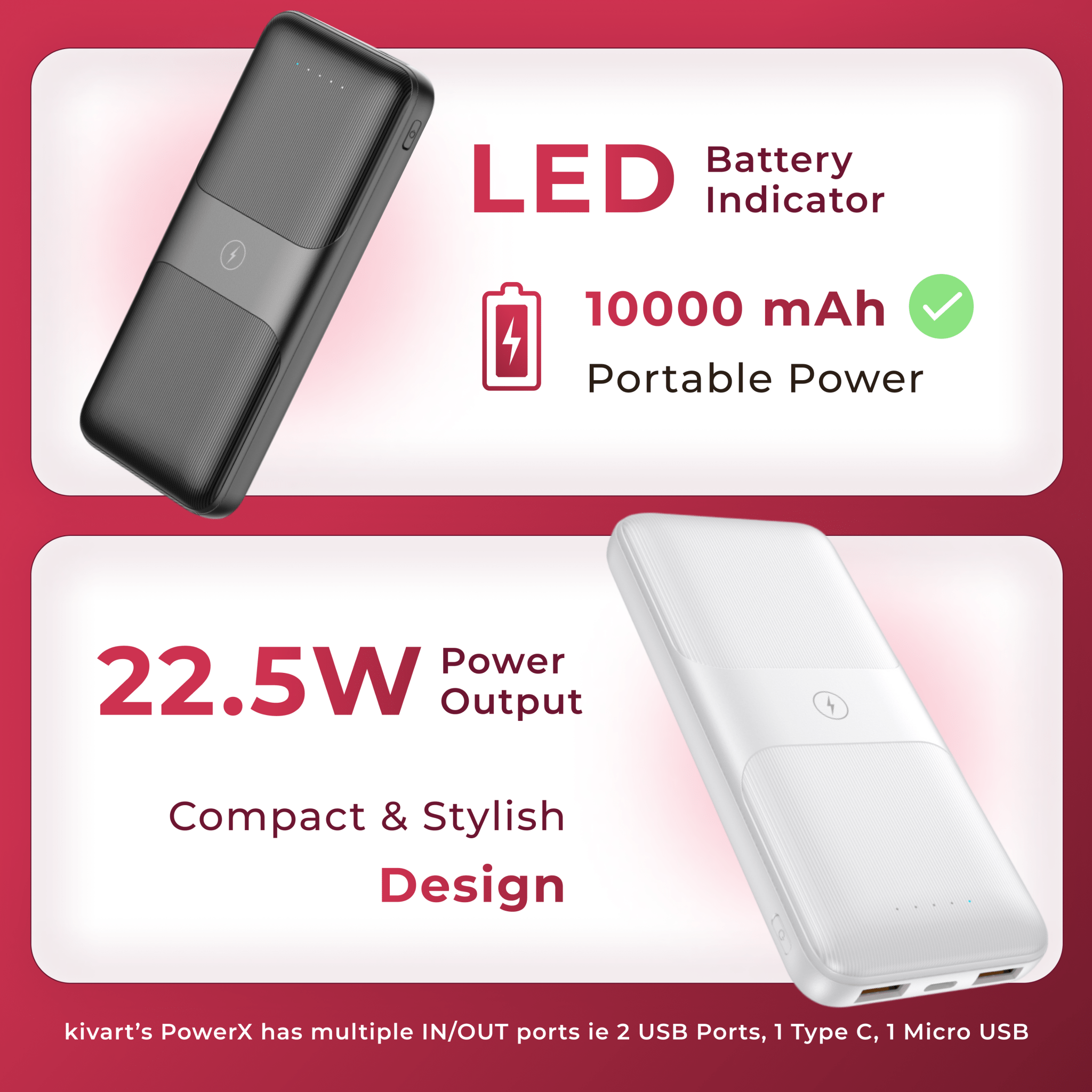 Kivart Power X-10000 mAh - ShopOnCliQ