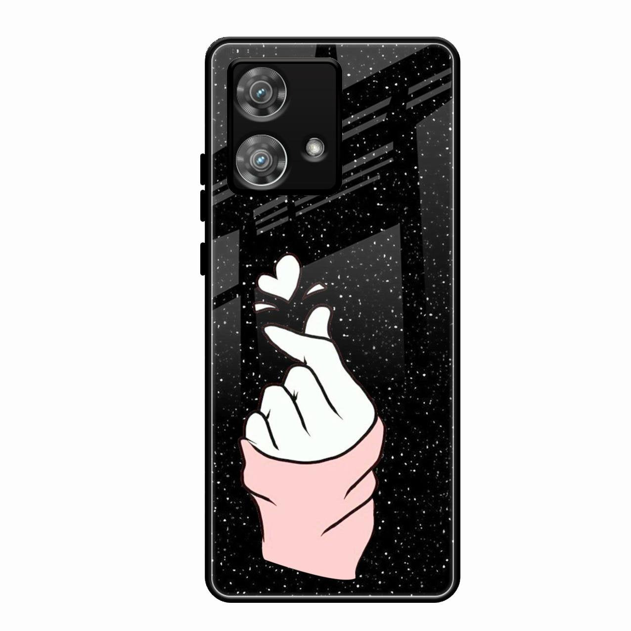 Kpop Love Glass Phone Case And Cover For Motorola Edge 40 5G