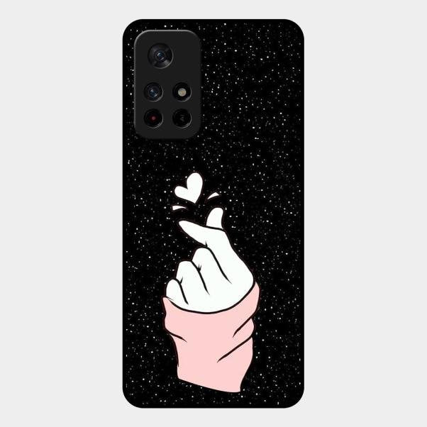 Kpop Love Glass Phone Case And Cover For Redmi Note 11T 5G