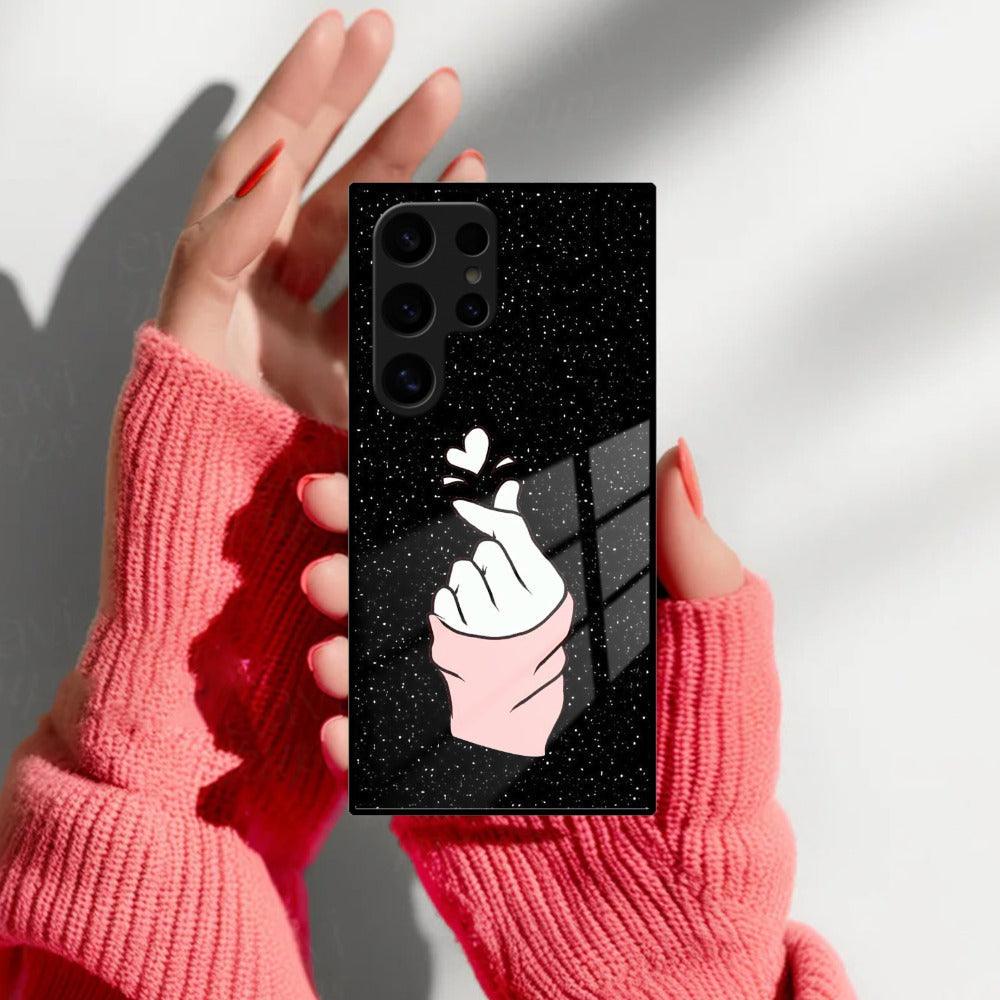 Kpop Love Glass Phone Case And Cover For Samsung