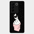 Kpop Love Glass Phone Case And Cover For Vivo V27 5G