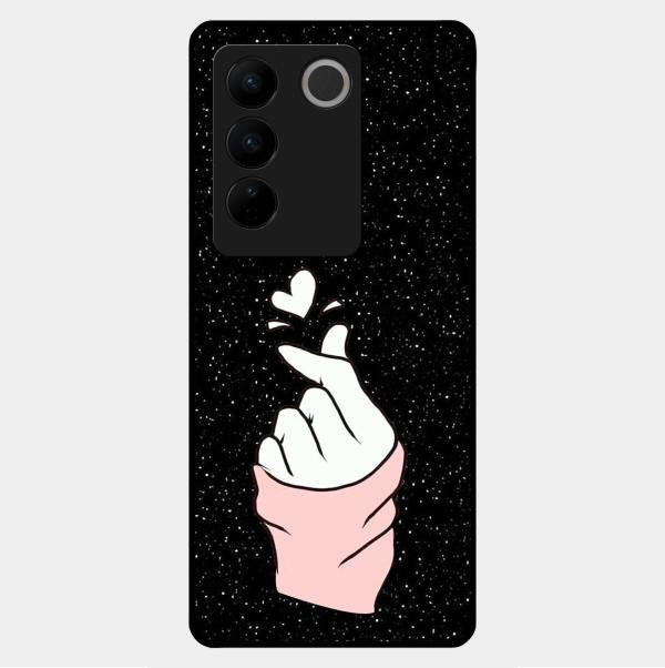 Kpop Love Glass Phone Case And Cover For Vivo V27 5G