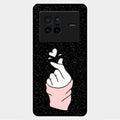 Kpop Love Glass Phone Case And Cover For Vivo X80 5G