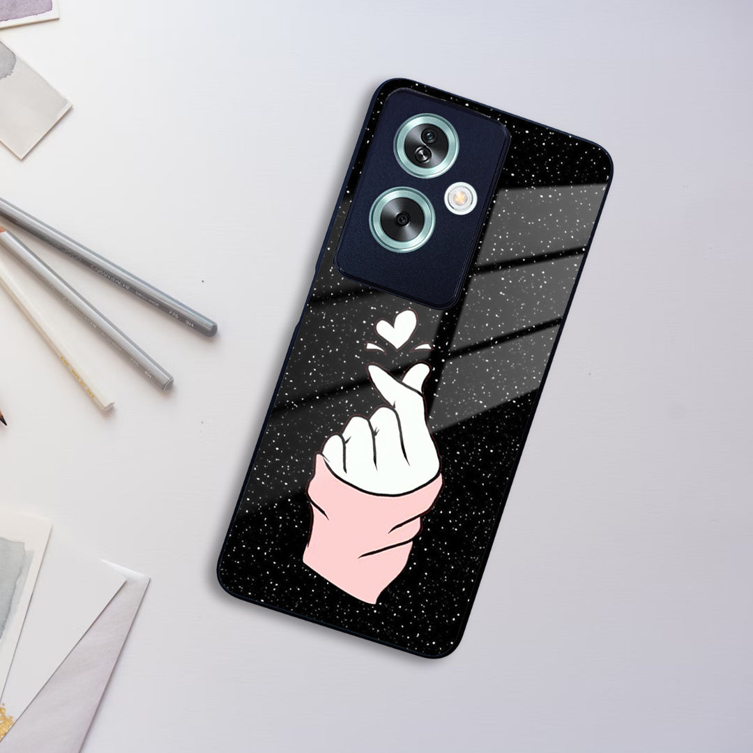 Kpop Love Glass Phone Case And Cover For Oppo