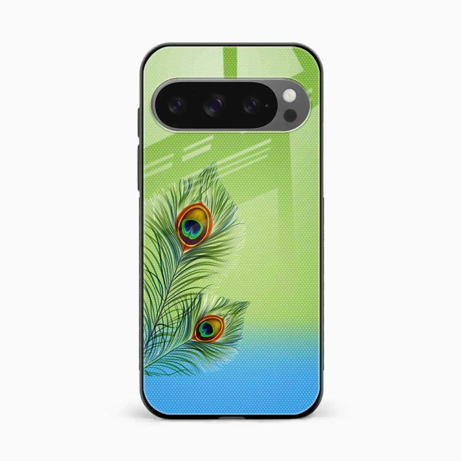 Krishna Mor Pankh Aesthetic Phone Cover For Google
