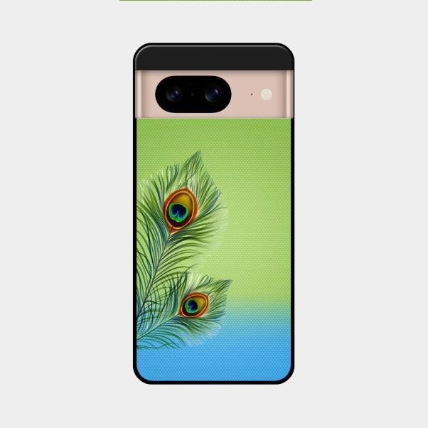 Krishna Mor Pankh Aesthetic Phone Cover For Google Pixel 8 5G