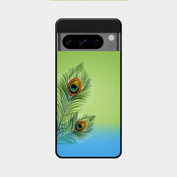 Krishna Mor Pankh Aesthetic Phone Cover For Google