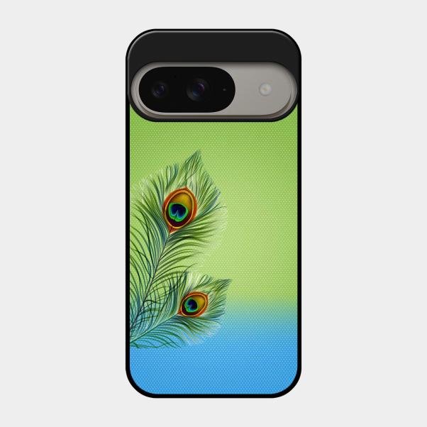 Krishna Mor Pankh Aesthetic Phone Cover For Google Pixel 9 5G