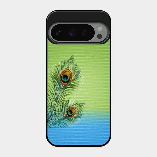 Krishna Mor Pankh Aesthetic Phone Cover For Google Pixel 9 Pro 5G