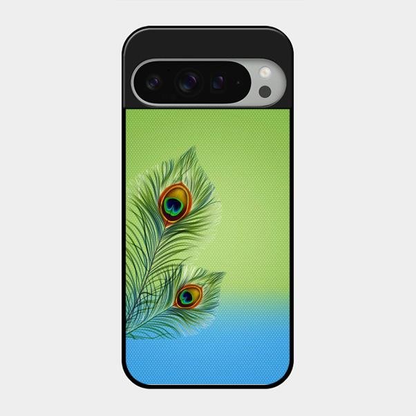 Krishna Mor Pankh Aesthetic Phone Cover For Google Pixel 9 Pro Xl