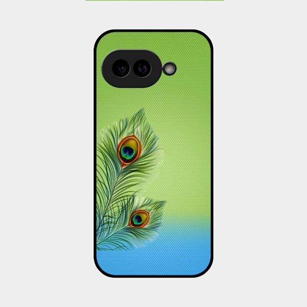 Krishna Mor Pankh Aesthetic Phone Cover For Google Pixel 9A 5G