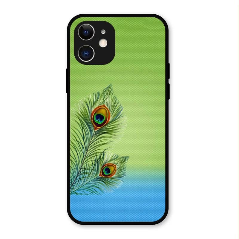 Krishna Mor Pankh Aesthetic Phone Cover For iPhone
