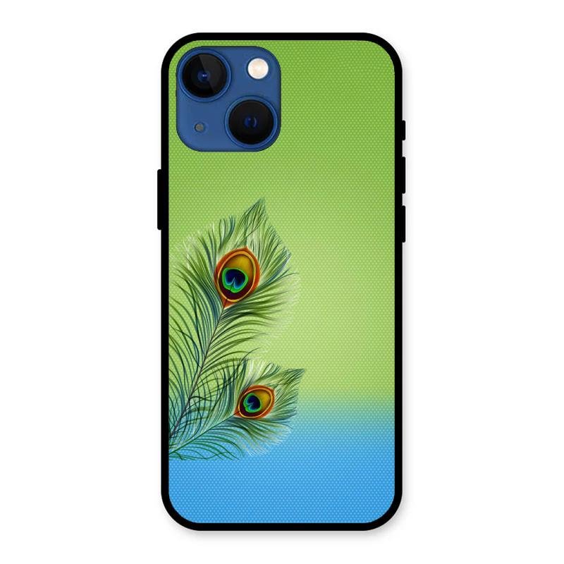 Krishna Mor Pankh Aesthetic Phone Cover For iPhone