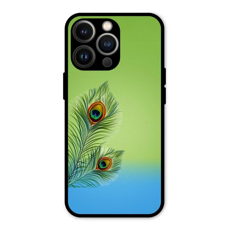 Krishna Mor Pankh Aesthetic Phone Cover For iPhone