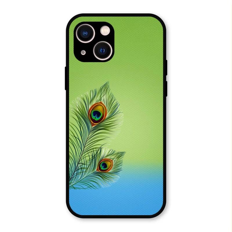 Krishna Mor Pankh Aesthetic Phone Cover For iPhone 13