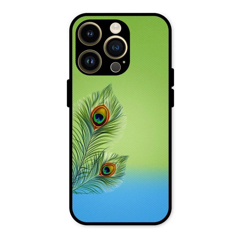 Krishna Mor Pankh Aesthetic Phone Cover For iPhone