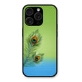 Krishna Mor Pankh Aesthetic Phone Cover For iPhone 15 Pro Max