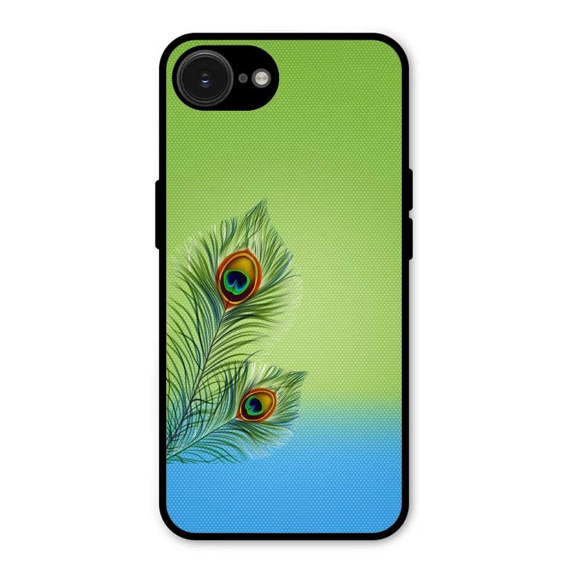Krishna Mor Pankh Aesthetic Phone Cover For iPhone