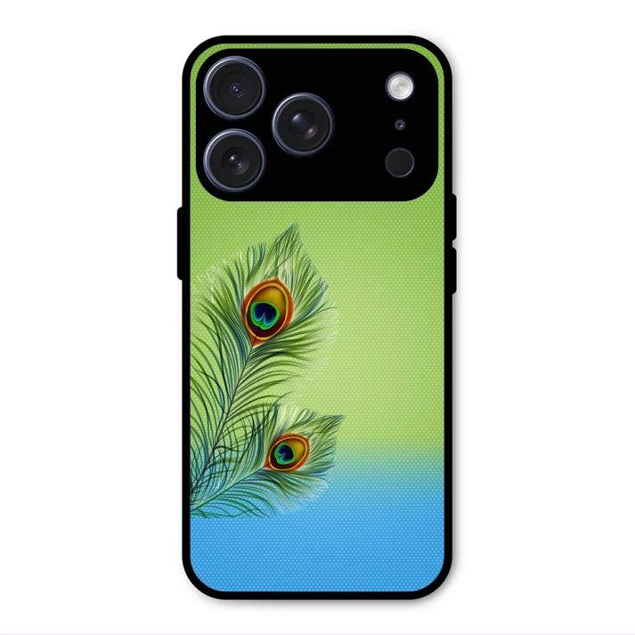 Krishna Mor Pankh Aesthetic Phone Cover For iPhone