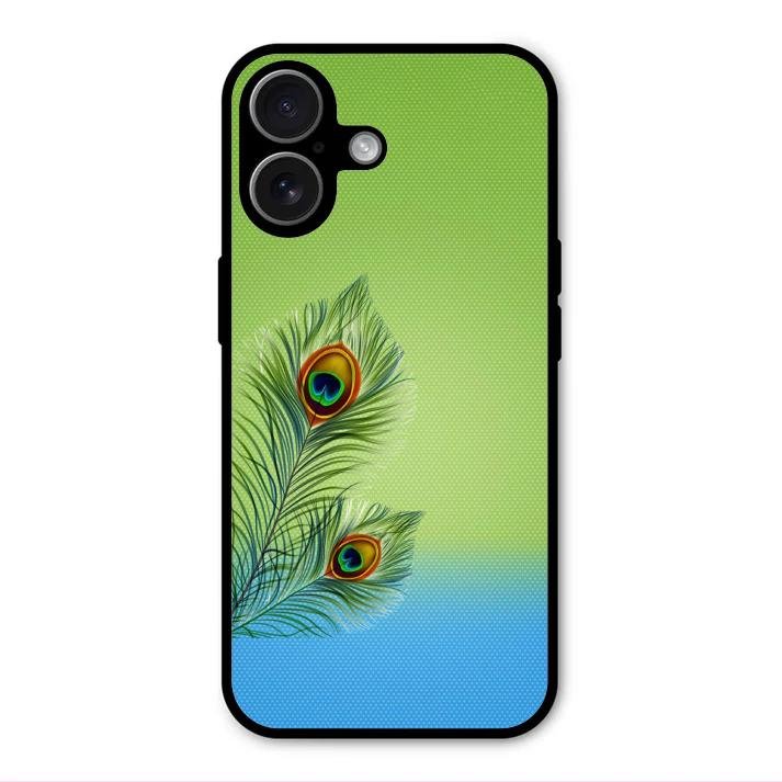 Krishna Mor Pankh Aesthetic Phone Cover For iPhone