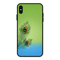 Krishna Mor Pankh Aesthetic Phone Cover For iPhone XS Max