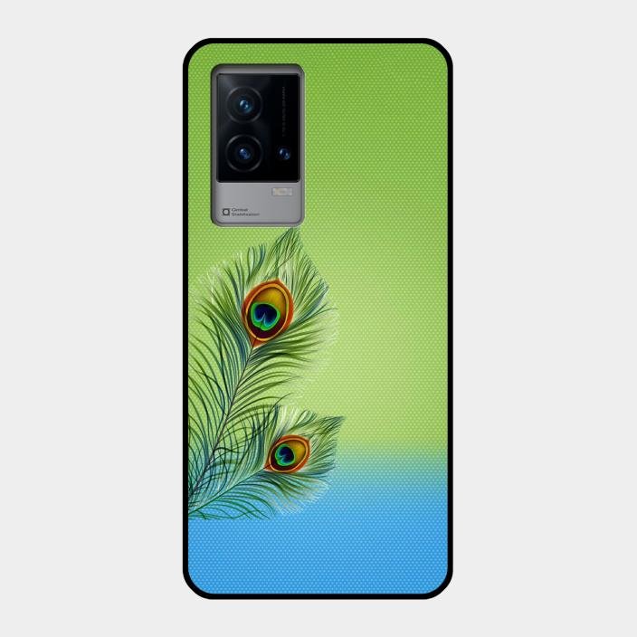 Krishna Mor Pankh Aesthetic Phone Cover For Iqoo 9 5G