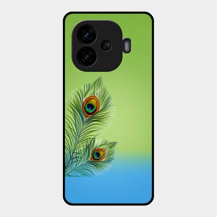Krishna Mor Pankh Aesthetic Phone Cover For Iqoo Neo 10R 5G