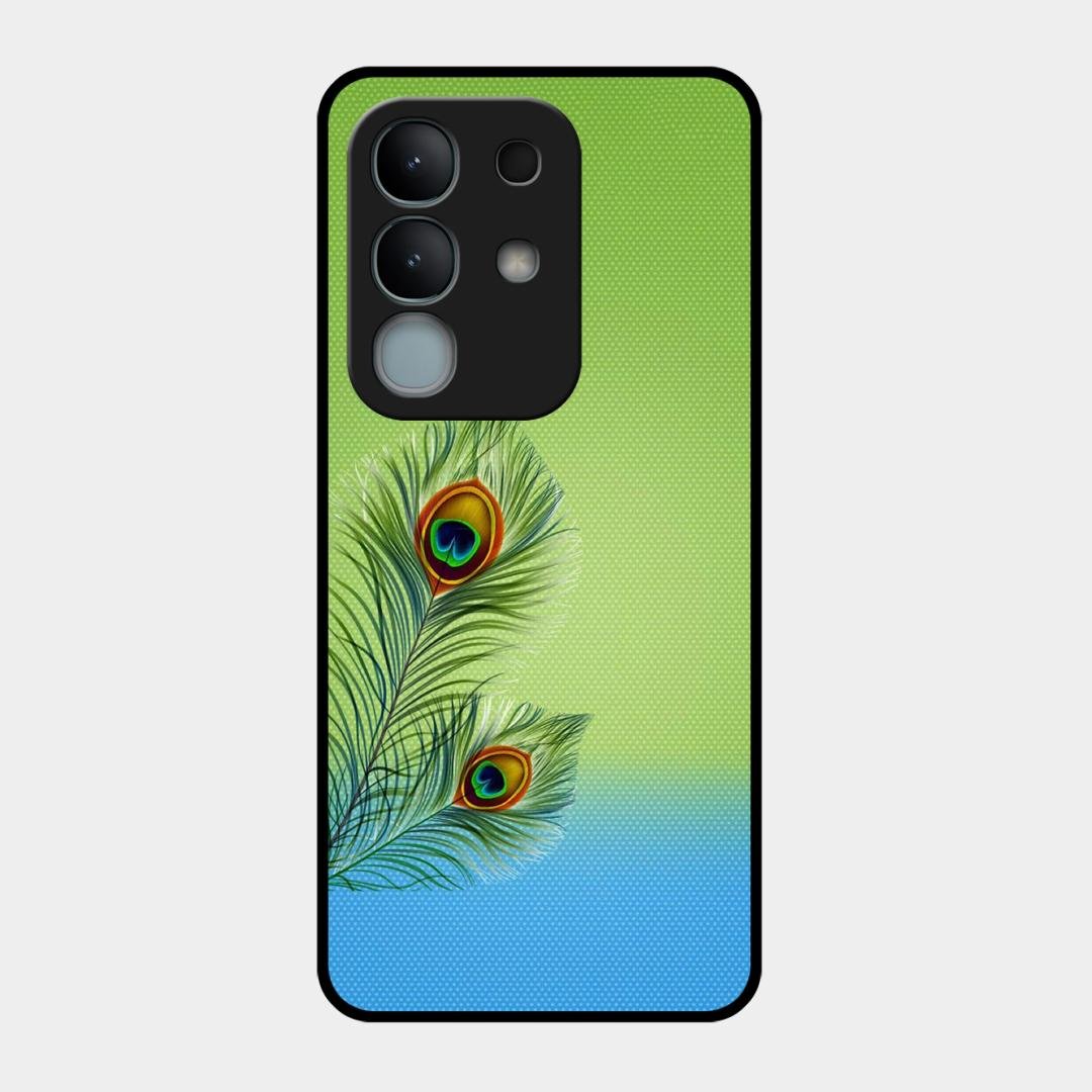 Krishna Mor Pankh Aesthetic Phone Cover For iQOO Z10x 5G
